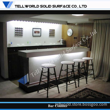 Tw Artificial Stone Small Home Bar Counter with LED Light (TW-MACT-187)